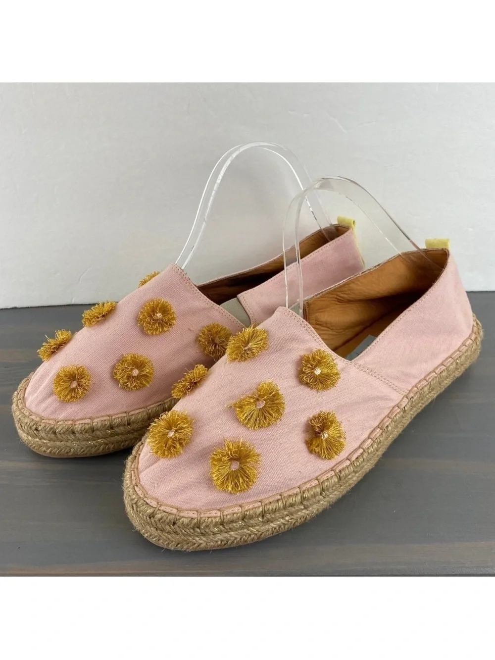 Silvia Cobos Soil Mocasines Slip On Floral Espadrille Flats Women 12 Pink NWOB